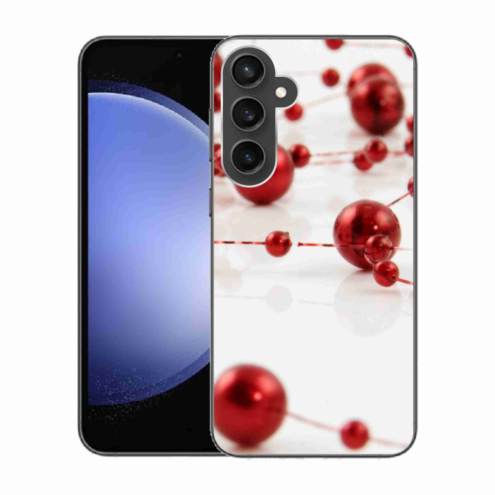 Gelový kryt mmCase na Samsung Galaxy S23 FE - vánoční řetěz
