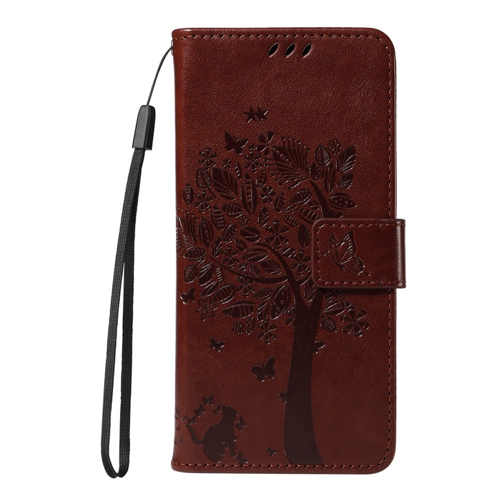Trees knížkové pouzdro na Xiaomi Redmi A5 (173.45x79.35x8.45mm) - hnědé