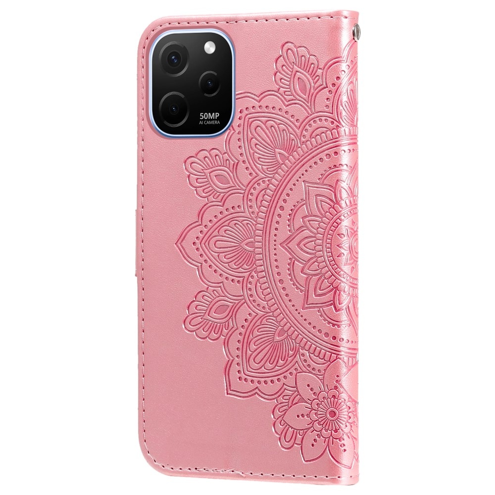 Mandala knížkové pouzdro na Huawei Nova Y61 - růžové