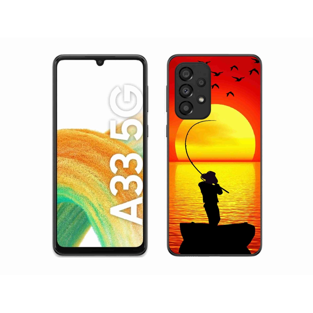 Gelový kryt mmCase na Samsung Galaxy A33 5G - rybaření