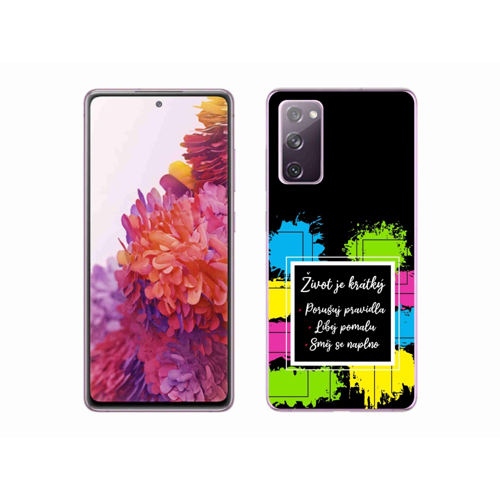 Gelový kryt mmCase na Samsung Galaxy S20 FE - citát 5 černé pozadí