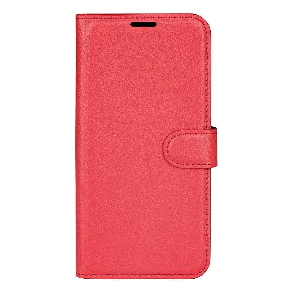 Litchi knížkové pouzdro na Samsung Galaxy Xcover 7 Pro - červené