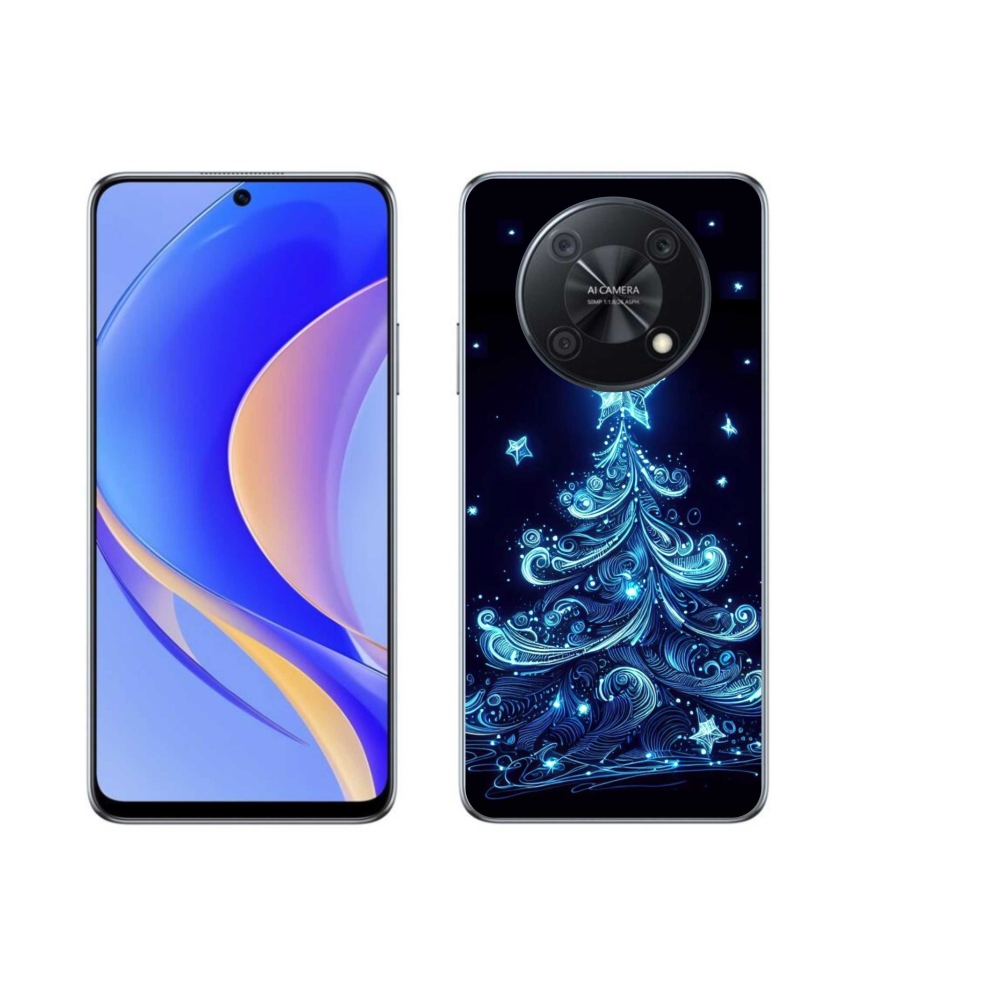 Gelový kryt mmCase na Huawei Nova Y90 - neonový vánoční stromek 4