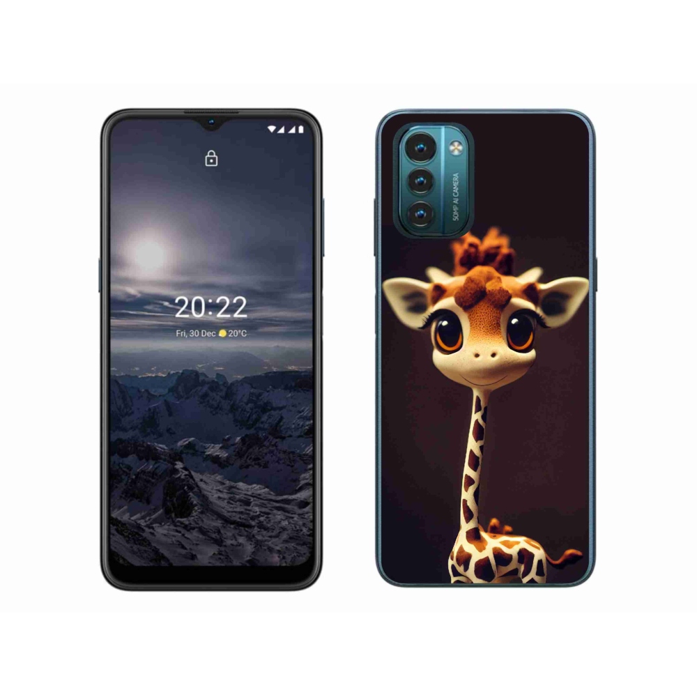 Gelový kryt mmCase na Nokia G11/G21 - malá žirafa