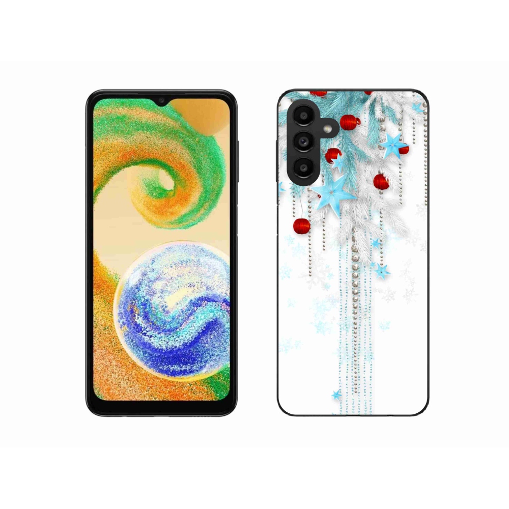 Gelový kryt mmCase na Samsung Galaxy A04s (164.7x76.7x9.1mm) - vánoční ozdoby