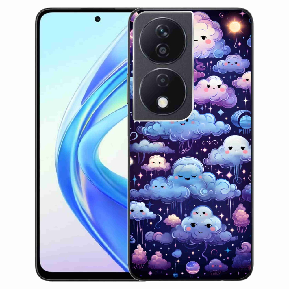 Gelový kryt mmCase na Honor X7b/Honor 90 Smart - mráčky