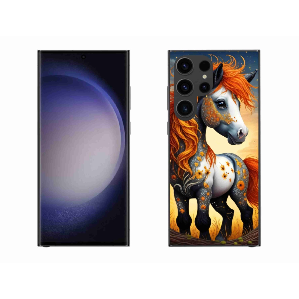 Gelový kryt mmCase na Samsung Galaxy S23 Ultra 5G - barevný poník