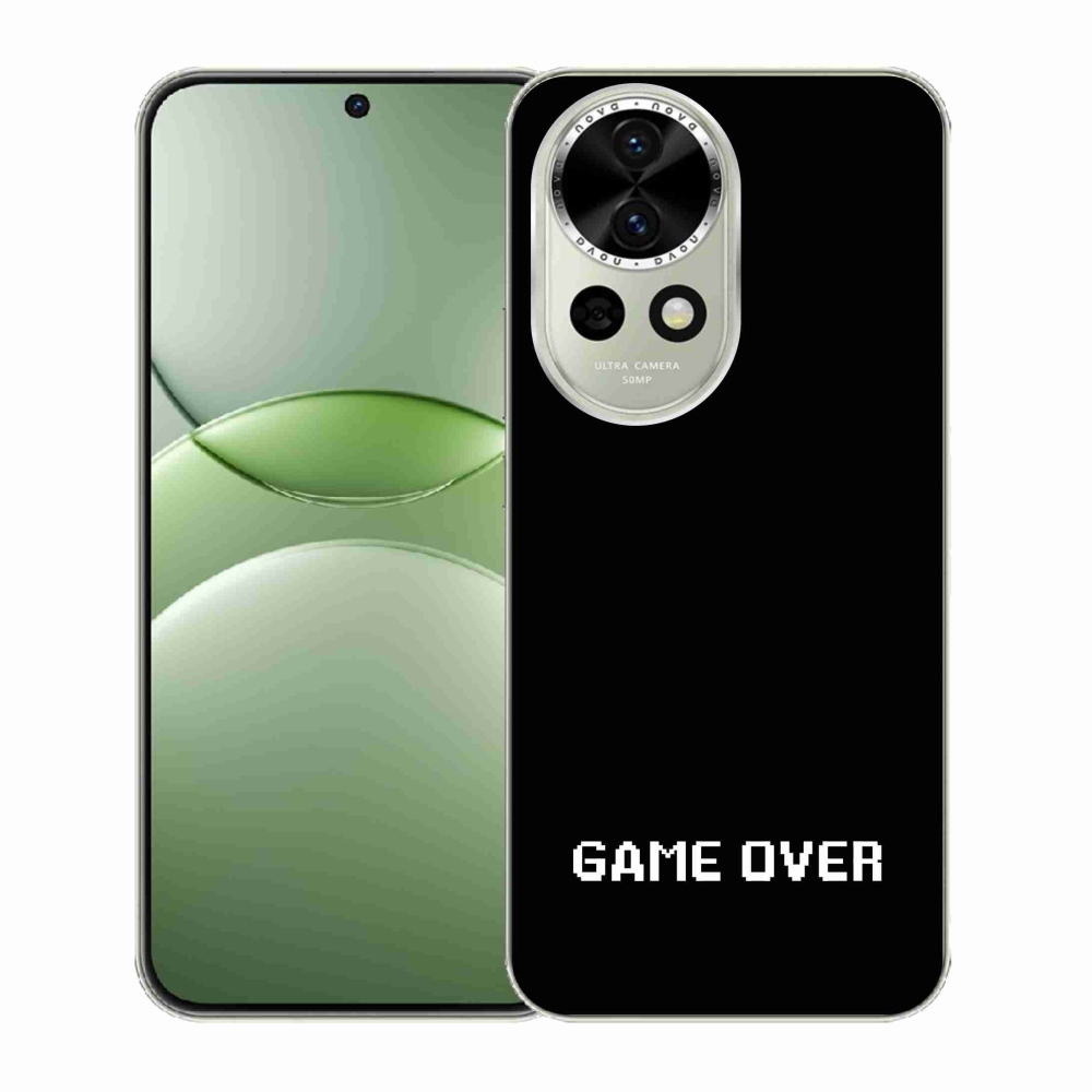 Gelový kryt mmCase na Huawei Nova 13 5G - game over černé pozadí