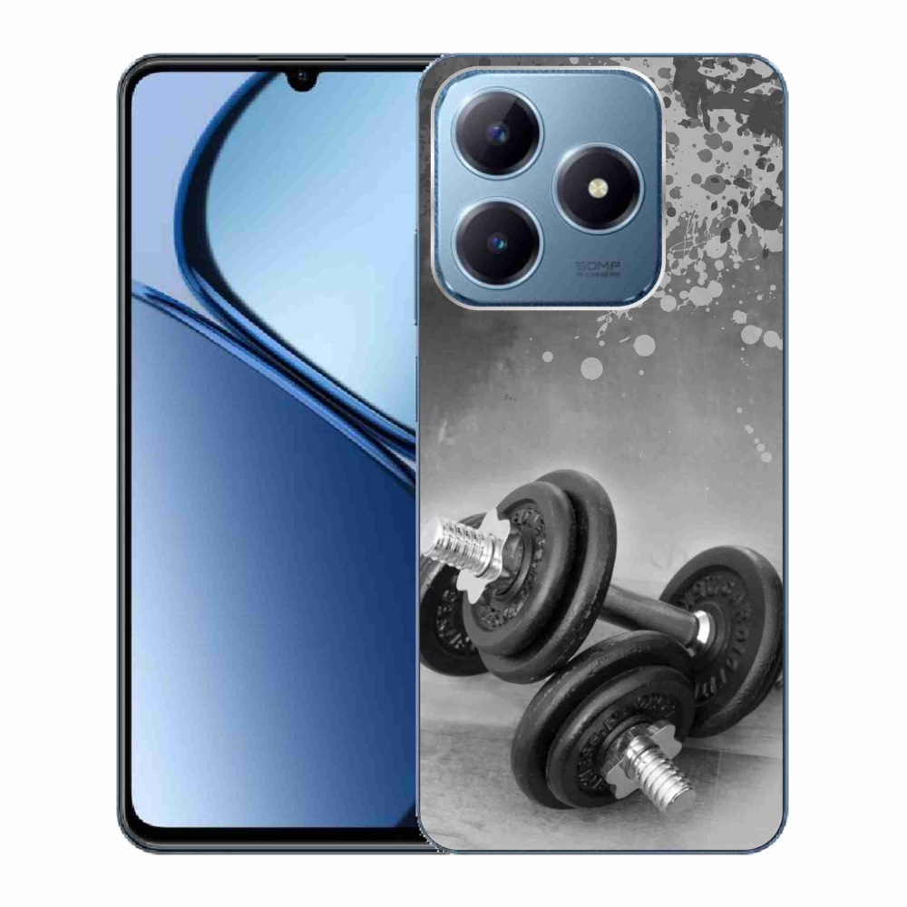 Gelový kryt mmCase na Realme C63 - činky 1