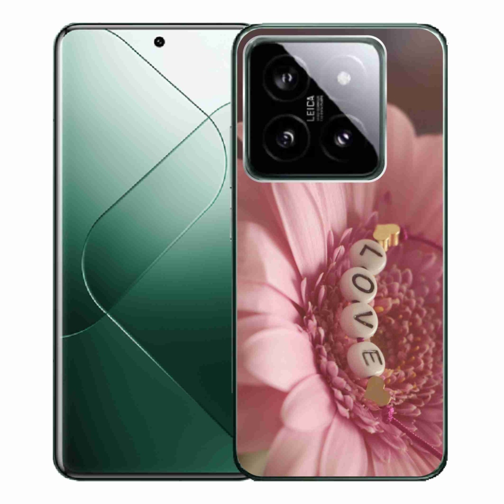 Gelový kryt mmCase na Xiaomi 14 Pro - přívěsek love