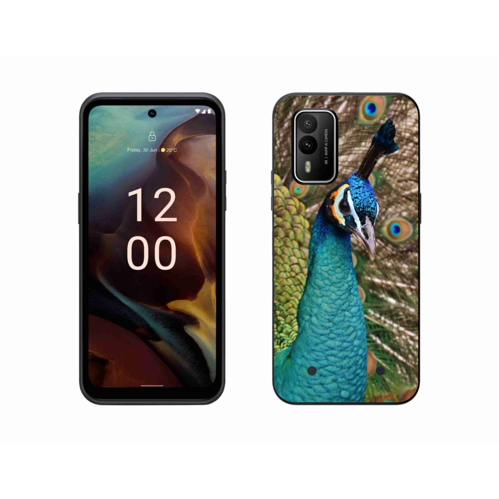 Gelový kryt mmCase na Nokia XR21 - páv
