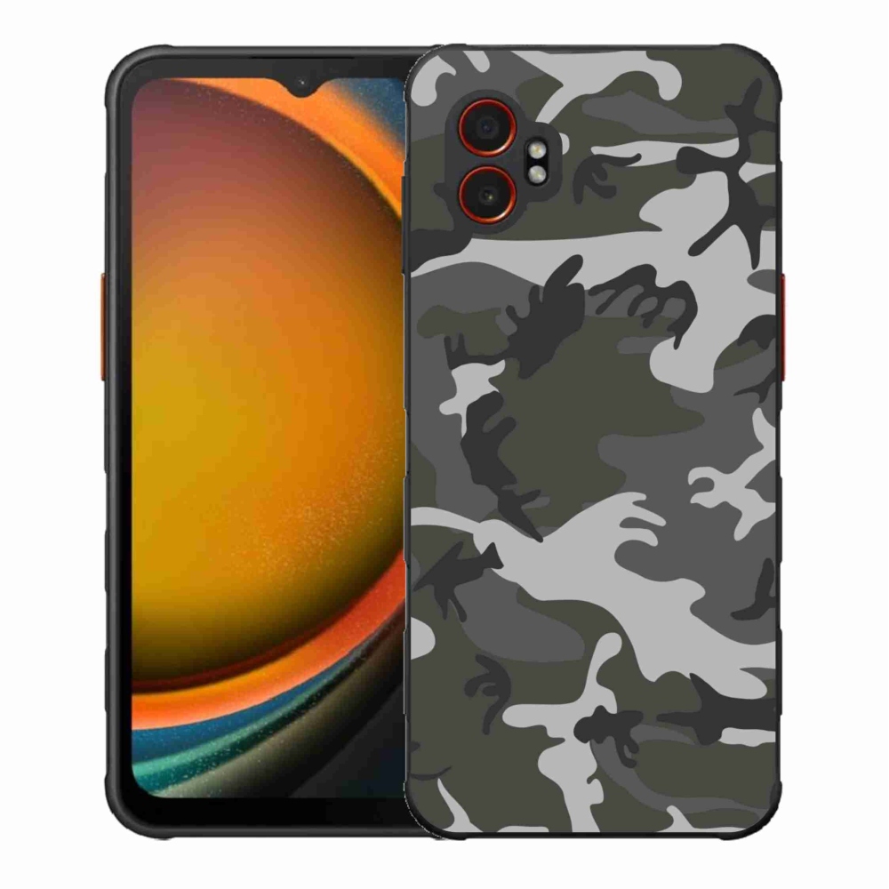 Gelový kryt mmCase na Samsung Galaxy Xcover 7 Pro - maskáčový vzor