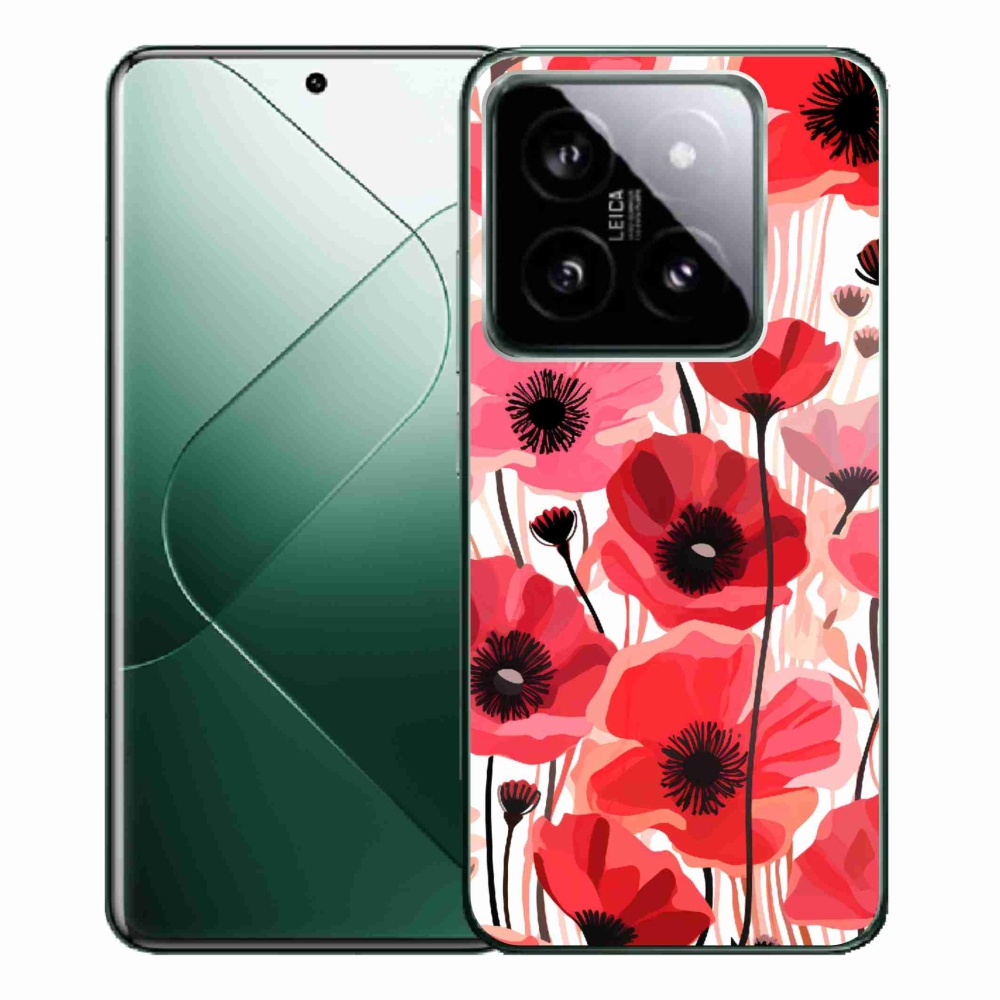 Gelový kryt mmCase na Xiaomi 14 Pro - vlčí mák 1
