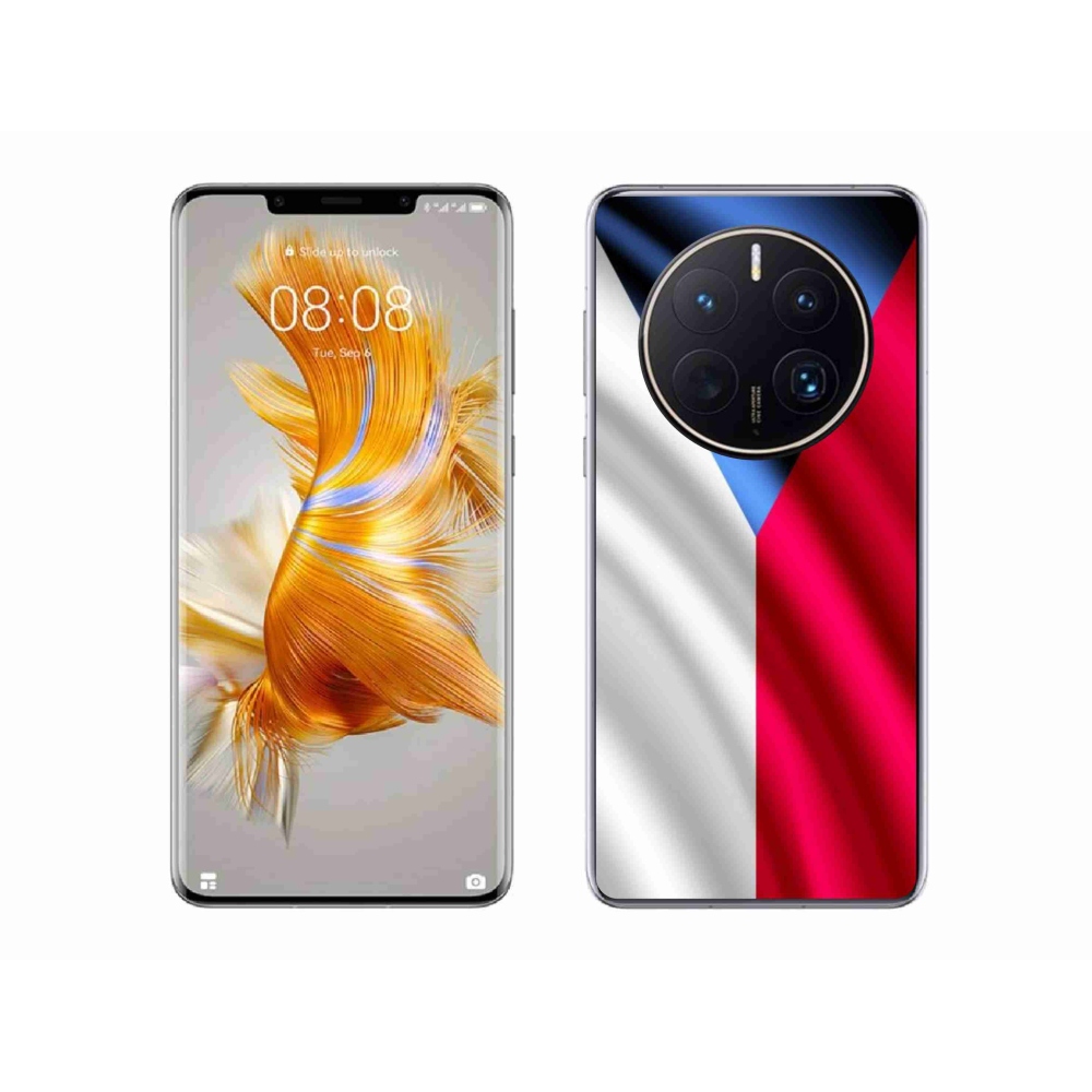 Gelový kryt mmCase na mobil Huawei Mate 50 Pro - česká vlajka