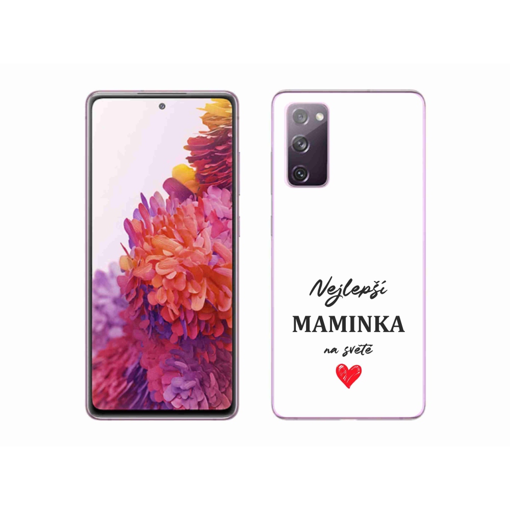 Gelový kryt mmCase na Samsung Galaxy S20 FE - nejlepší maminka 1 bílé pozadí