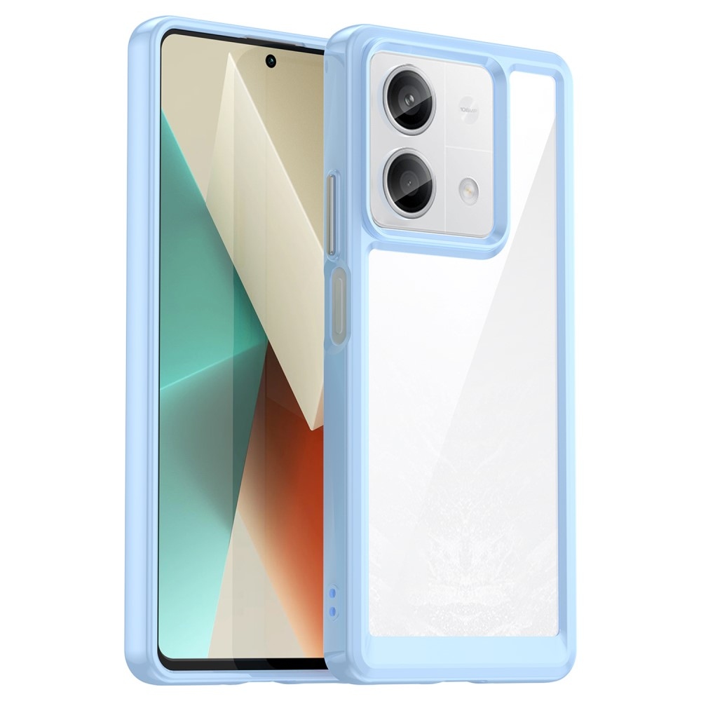 Gelový obal s pevnými zády na Xiaomi Redmi Note 13 5G - modrý