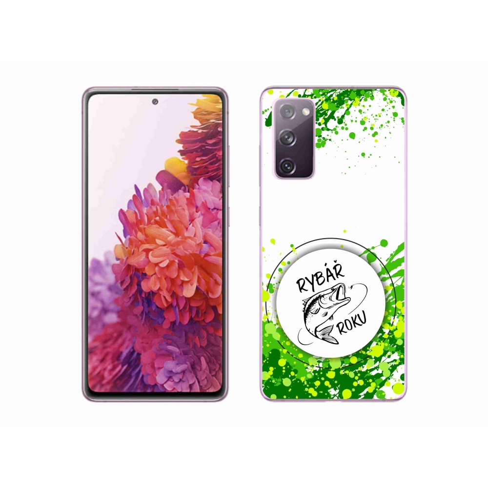 Gelový kryt mmCase na Samsung Galaxy S20 FE - rybář roku bílé pozadí