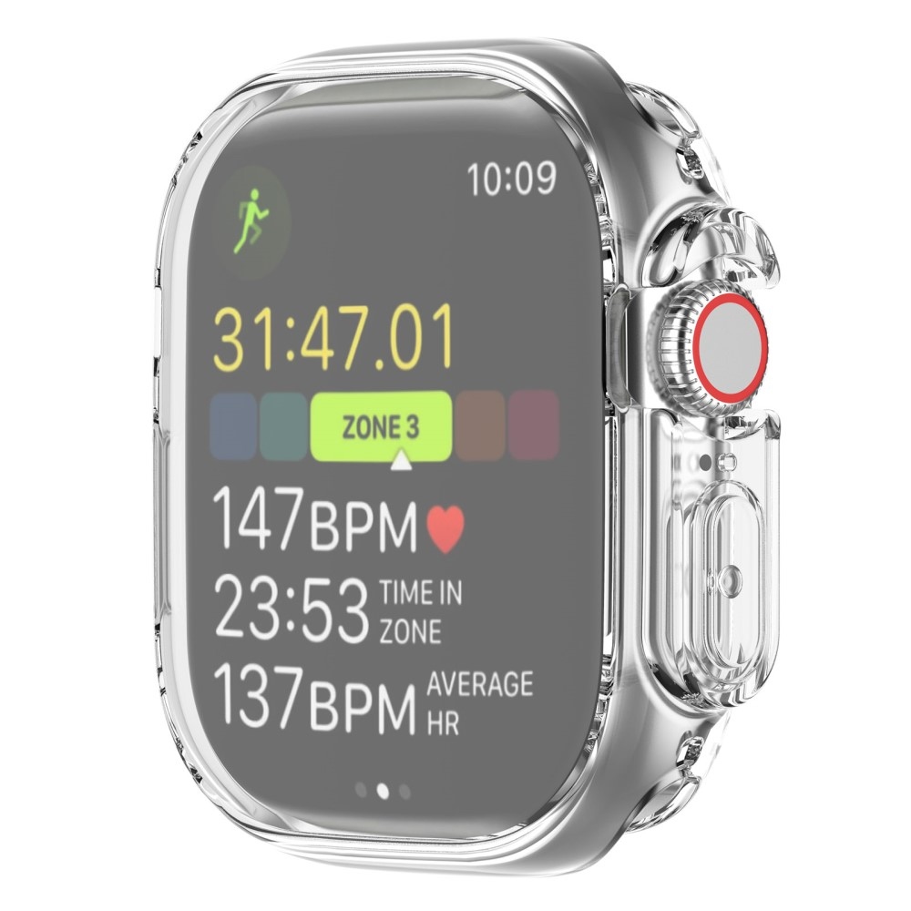 Soft nasazovací gelové ochranné pouzdro pro Apple Watch Ultra/Ultra 2 49 mm - průhledné
