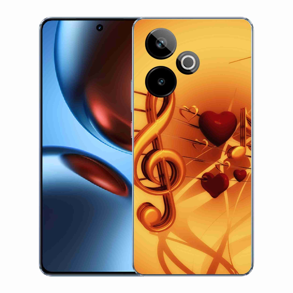 Gelový kryt mmCase na Realme GT 7 5G/GT 7T 5G - noty
