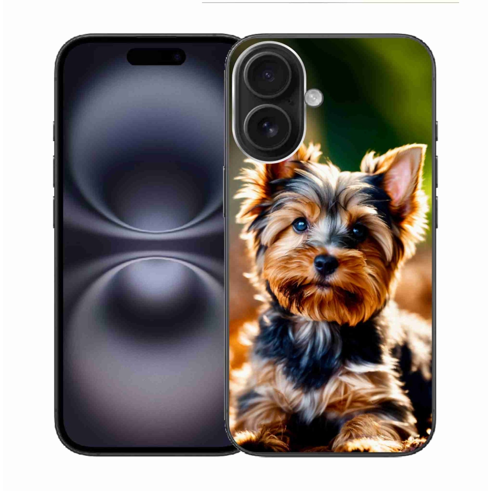 Gelový kryt mmCase na iPhone 16 - jorkšír 10