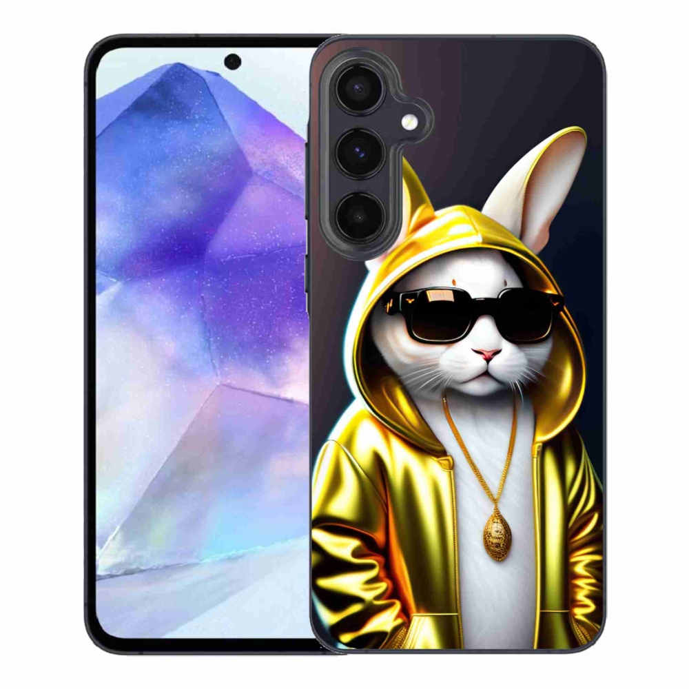 Gelový kryt mmCase na Samsung Galaxy A55 5G - kočka boss