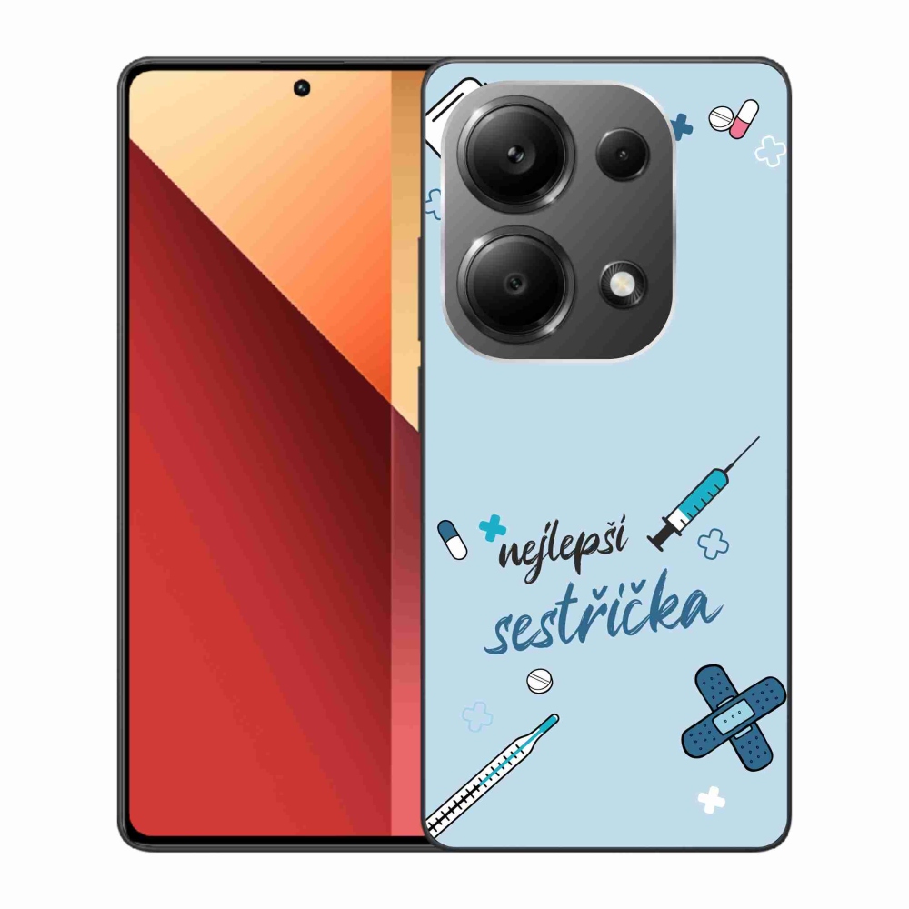 Gelový kryt mmCase na Xiaomi Redmi Note 13 Pro 4G/Poco M6 Pro  - nejlepší sestřička modré pozadí
