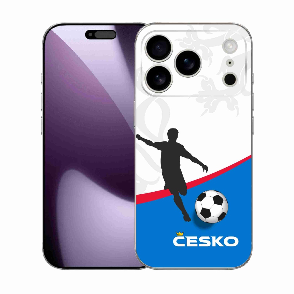 Gelový kryt mmCase na iPhone 17 Pro - fotbal Česko 1