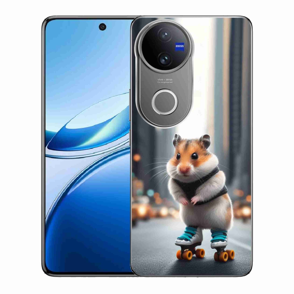 Gelový kryt mmCase na Vivo V50 5G - křeček na bruslích