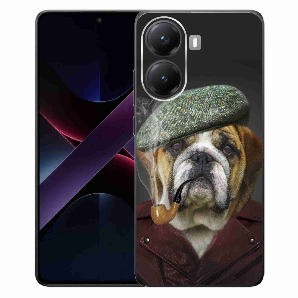 Gelový kryt mmCase na Xiaomi Poco X7 Pro 5G - pes s fajfkou