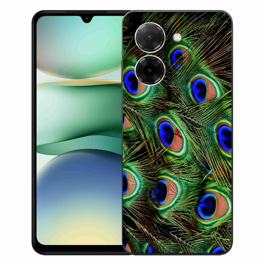 Gelový kryt mmCase na Xiaomi Redmi A5 (171.7x77.8x8.3mm) - paví peří