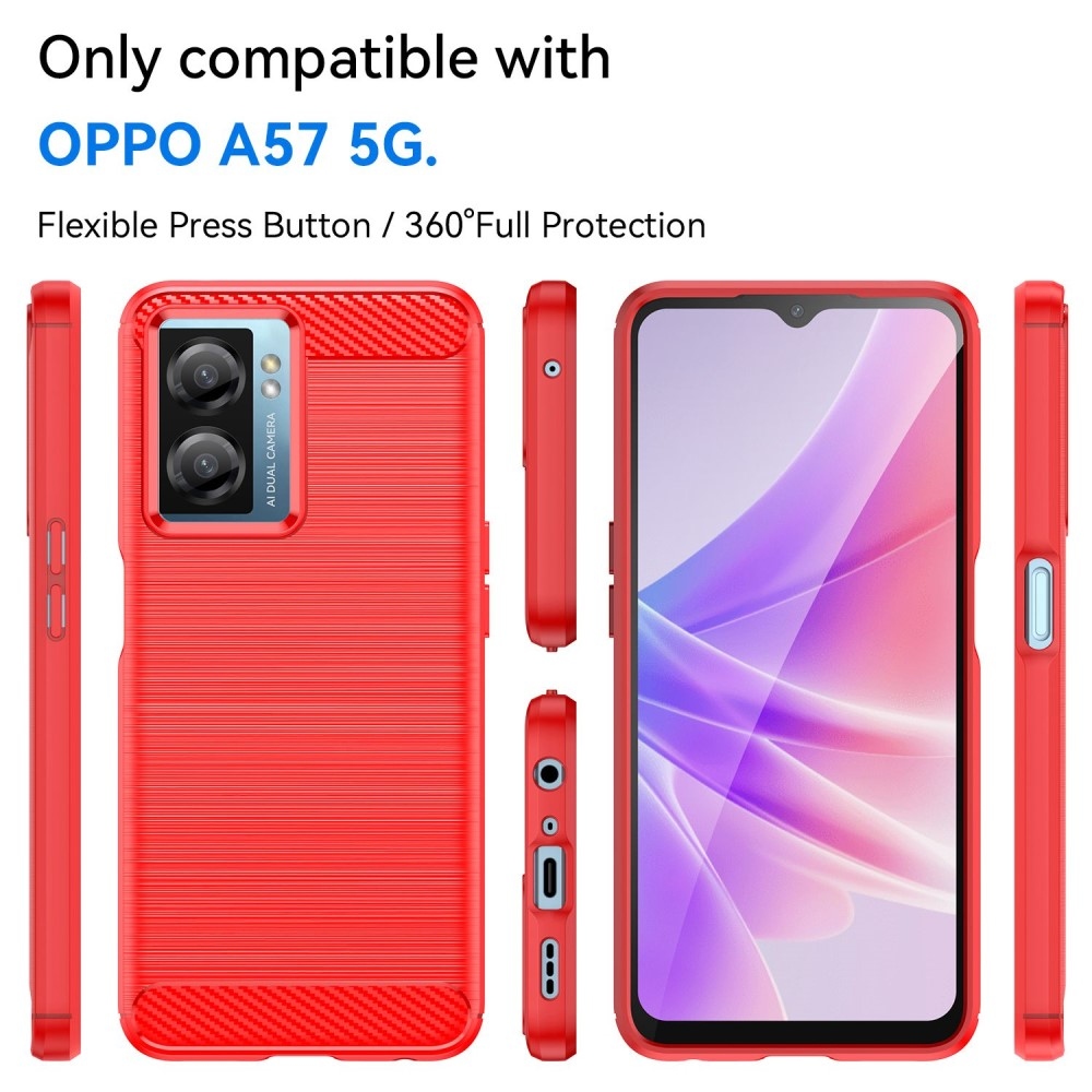 Carbon odolný gelový obal na Realme Narzo 50 - červený