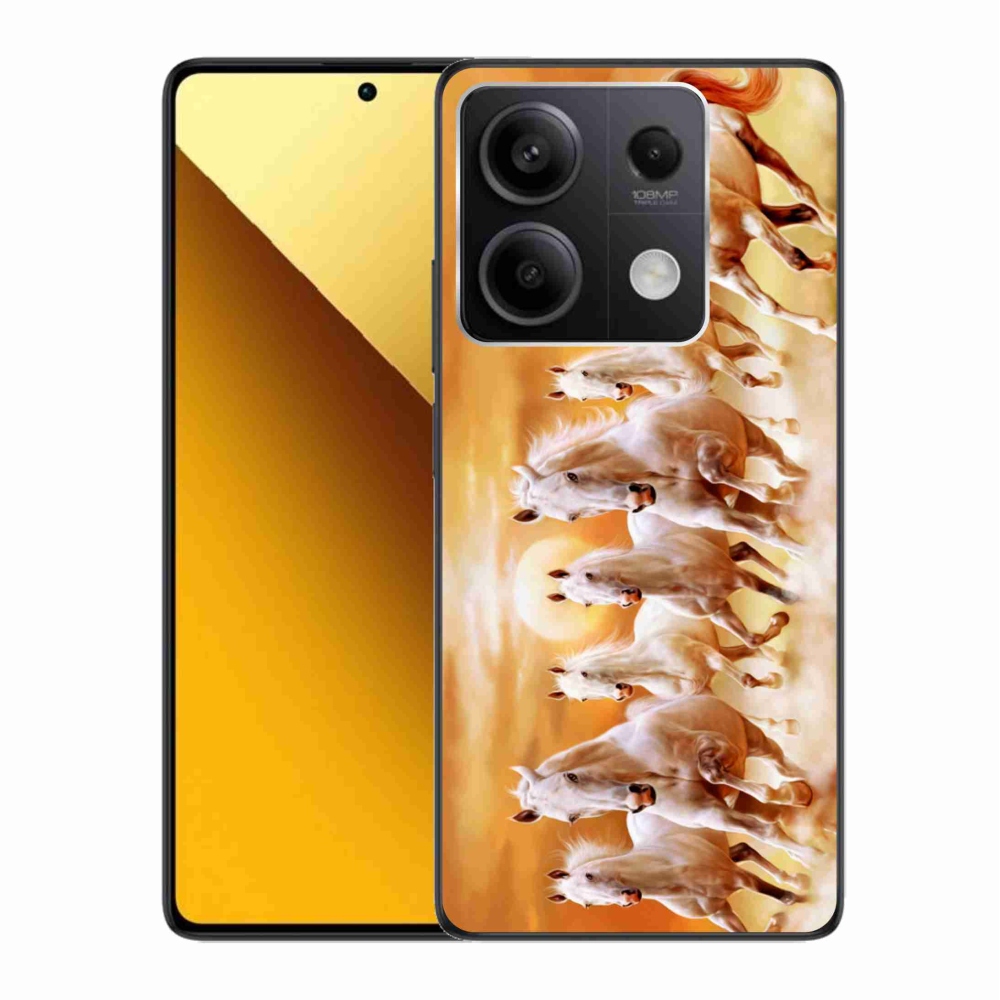 Gelový obal mmCase na Xiaomi Redmi Note 13 5G - koně 2