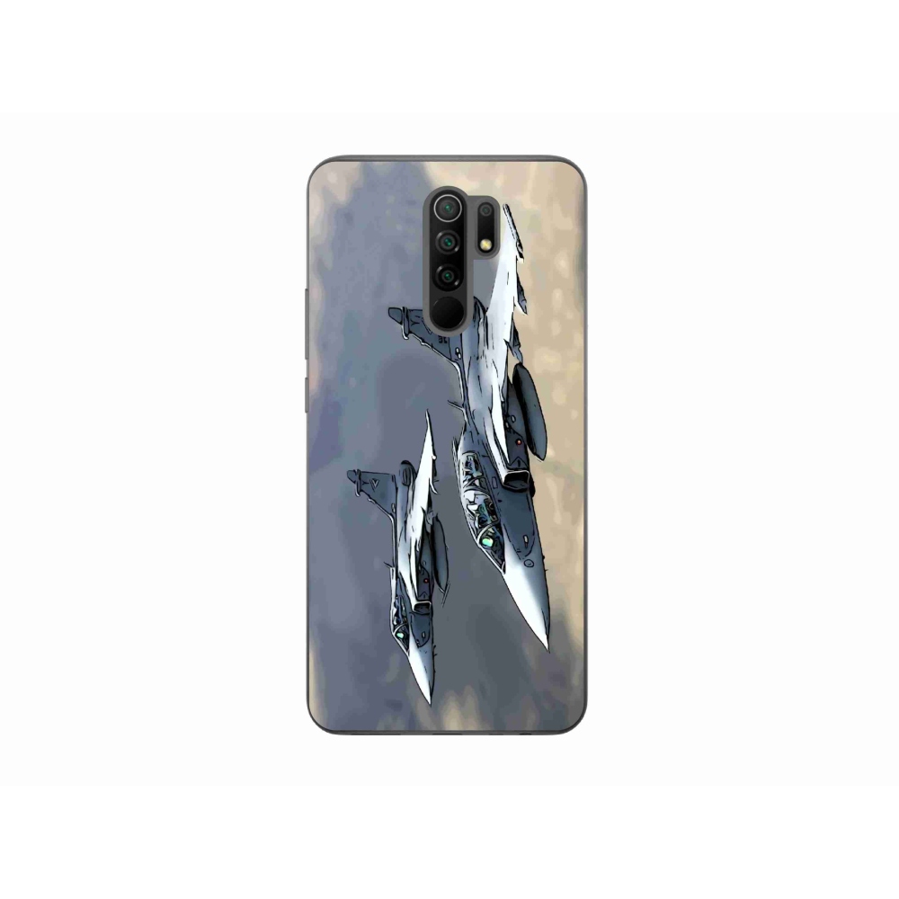 Gelový kryt mmCase na Xiaomi Redmi 9 - stíhačky