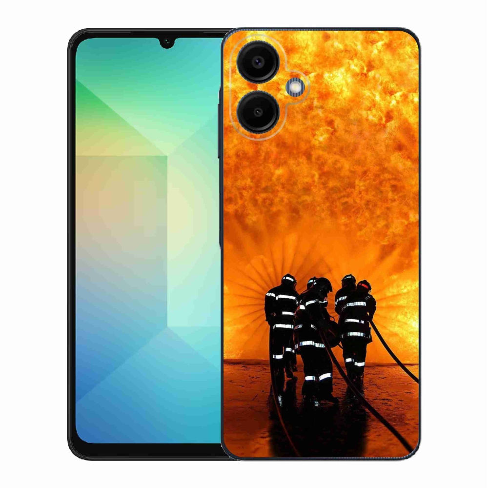 Gelový kryt mmCase na Samsung Galaxy A06 4G - požár
