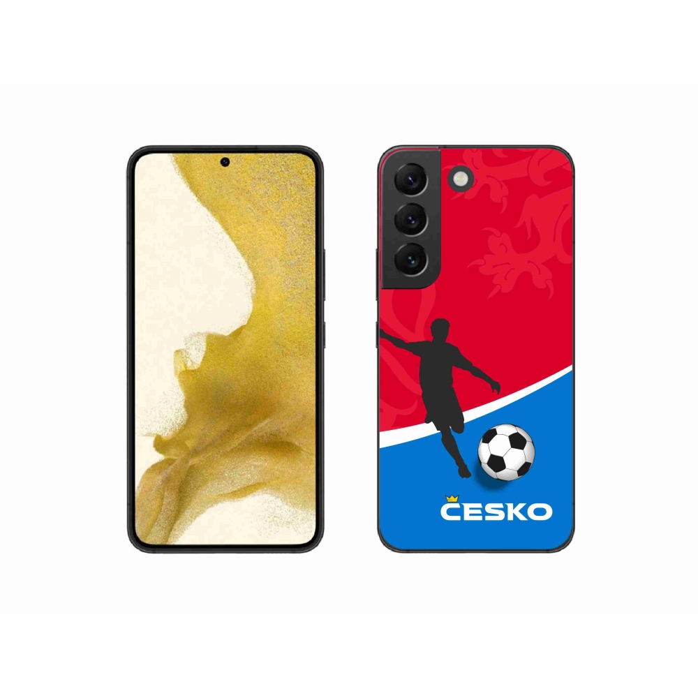 Gelový kryt mmCase na Samsung Galaxy S22 5G - fotbal Česko