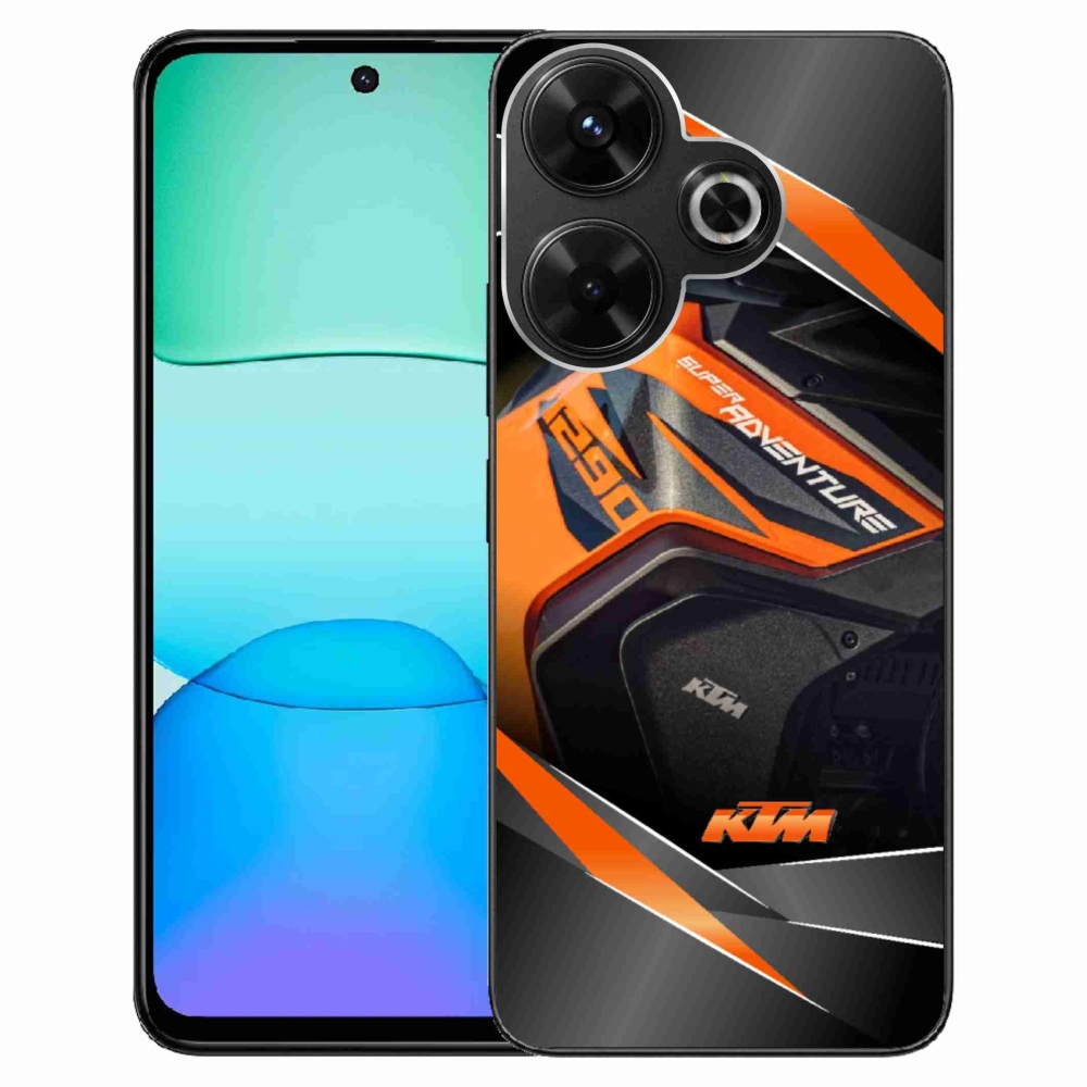 Gelový kryt mmCase na Xiaomi Redmi 13 4G/Poco M6 4G  - motorka ktm