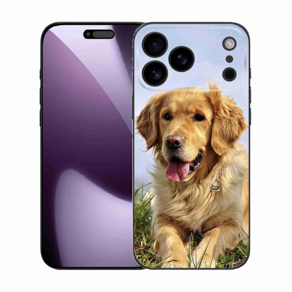 Gelový kryt mmCase na iPhone 17 Pro Max - zlatý retrívr