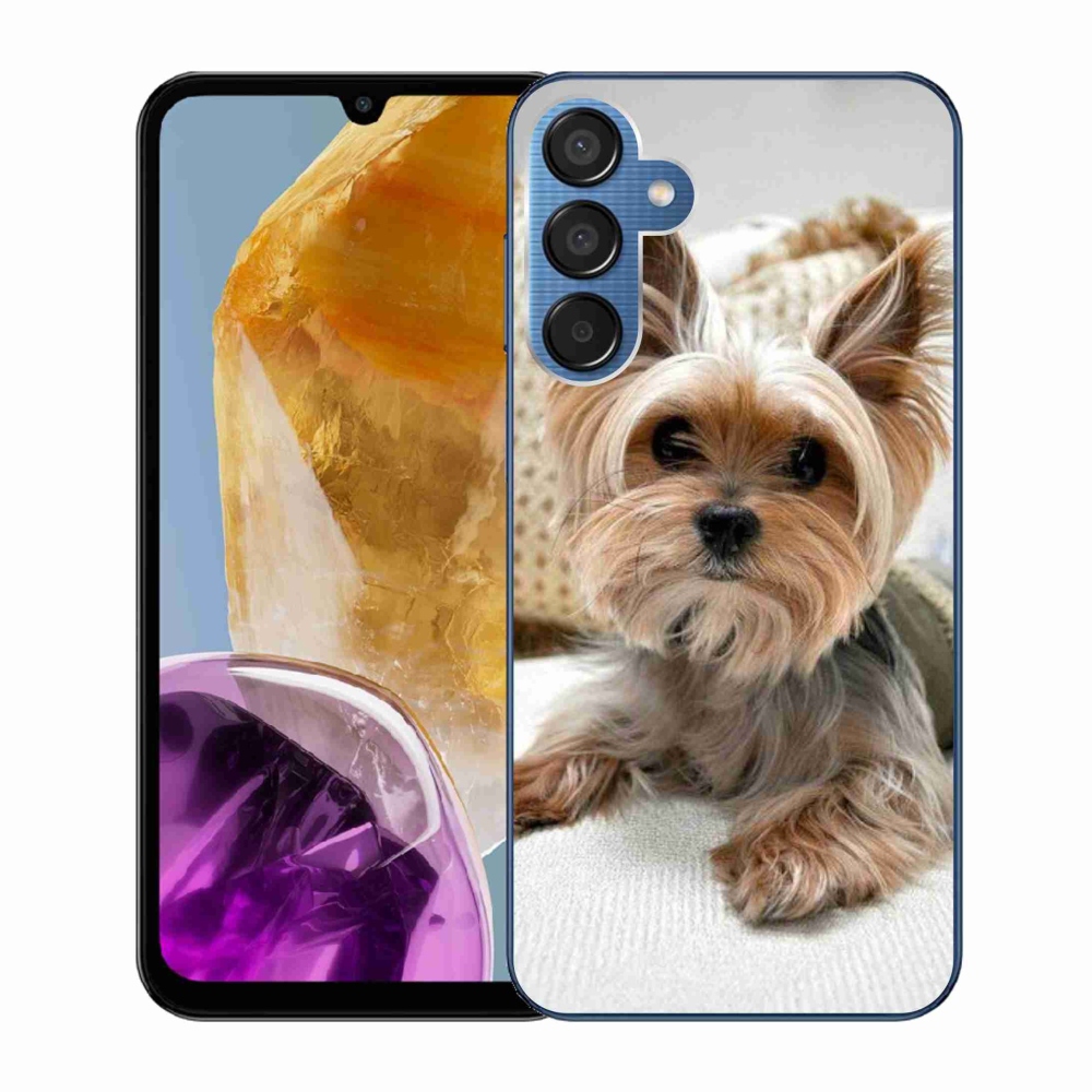 Gelový obal mmCase na Samsung Galaxy M15 5G - jorkšír 5