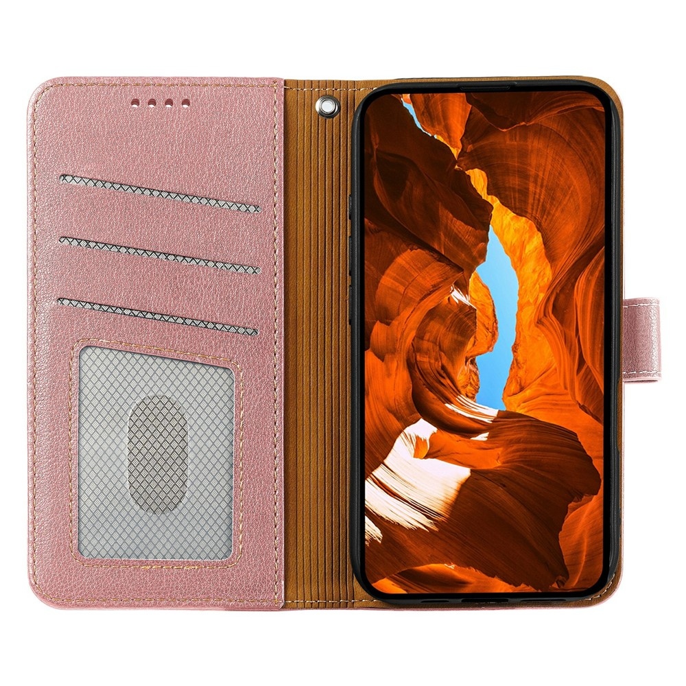 Clasp knížkové pouzdro na Xiaomi Redmi 15 5G - růžovozlaté