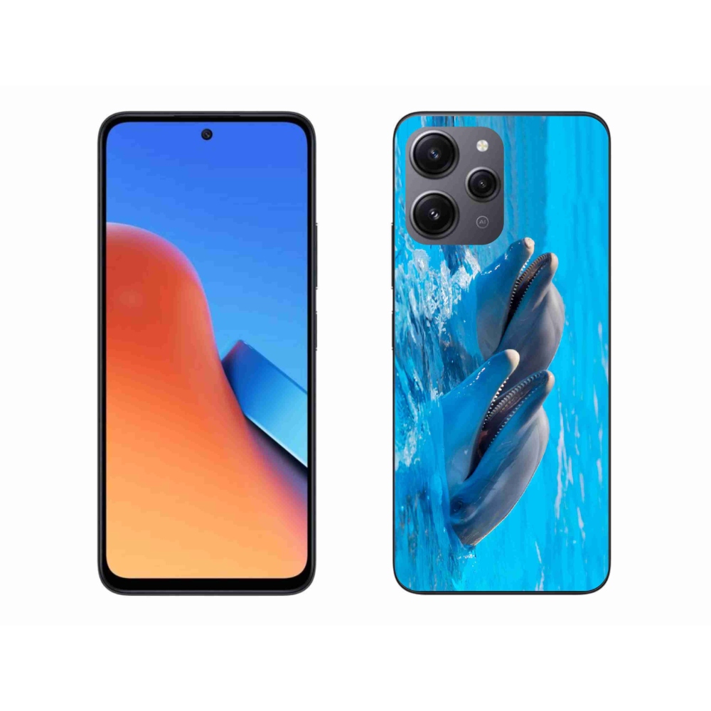 Gelový kryt mmCase na Xiaomi Redmi 12 - delfíni