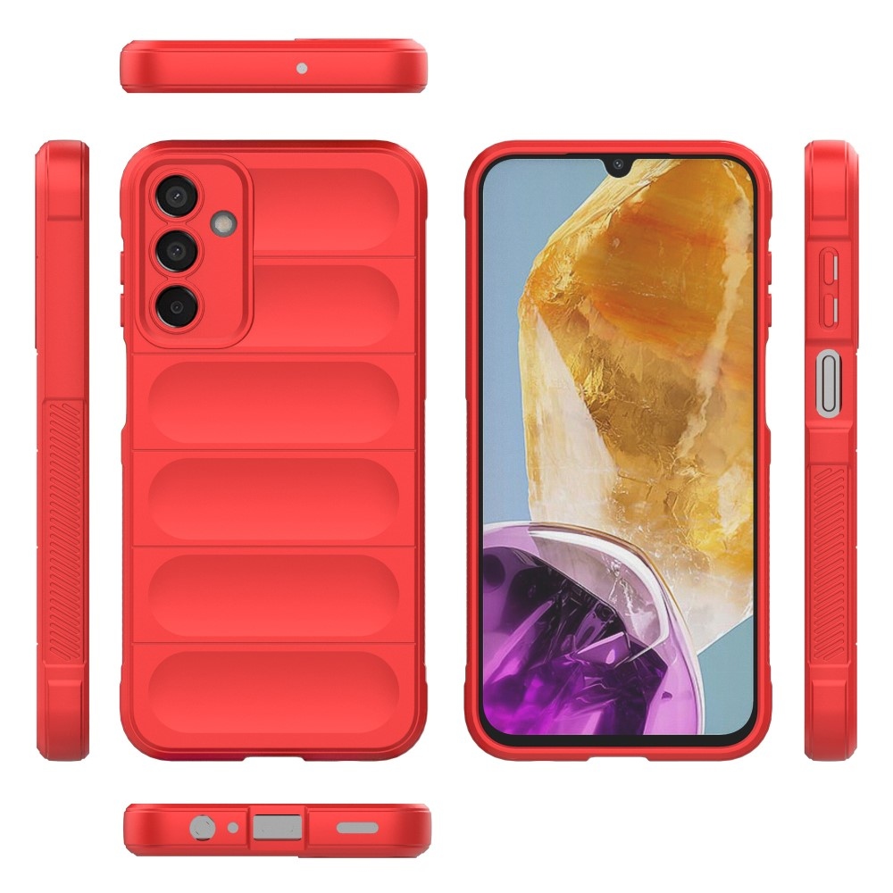 Rugg odolný gelový obal na Samsung Galaxy M15 5G - červený