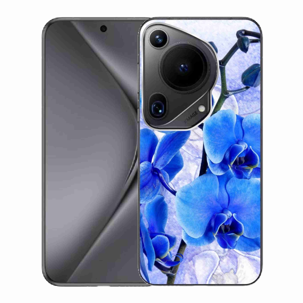 Gelový kryt mmCase na Huawei Pura 70 Ultra - modré květy