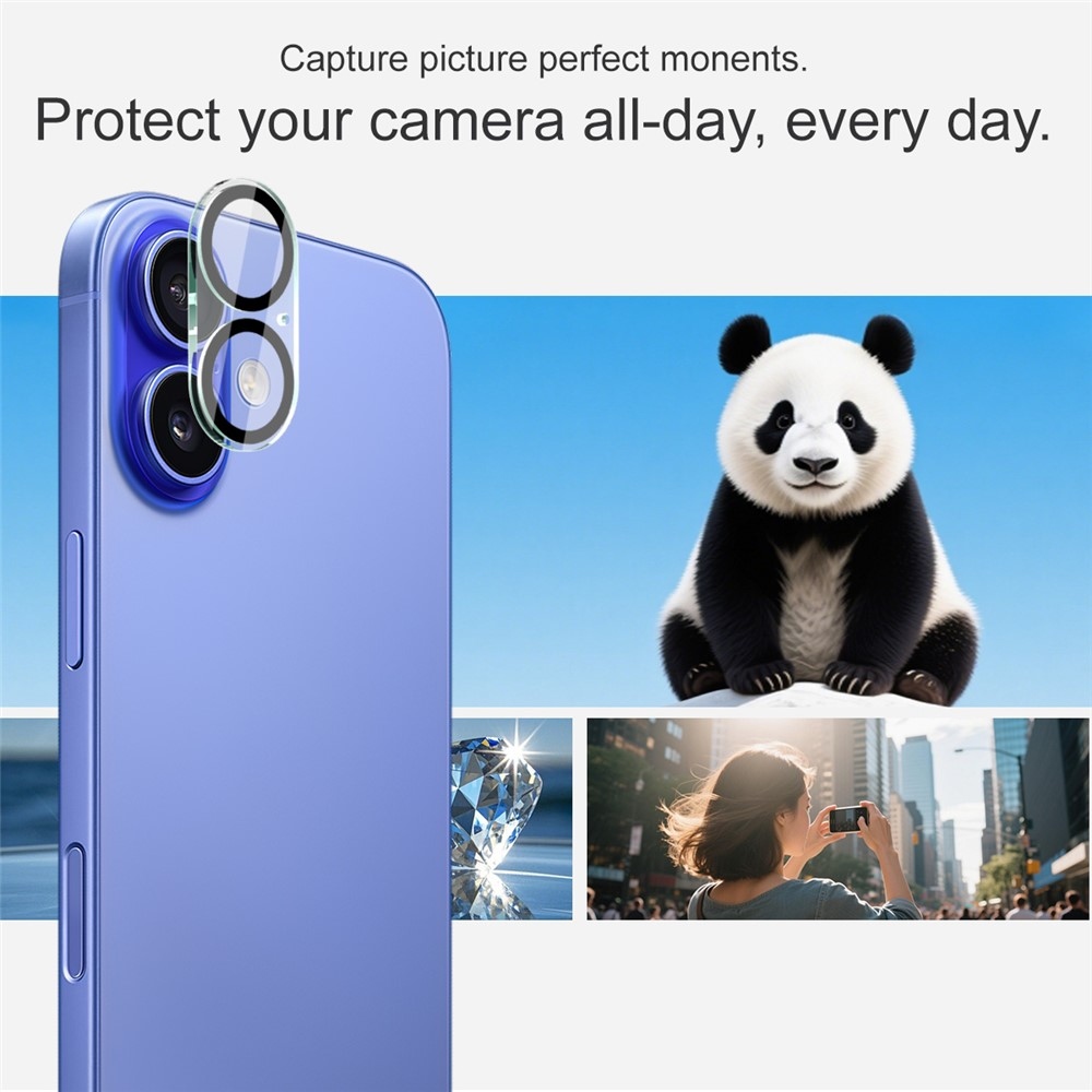 IMK sklo čočky fotoaparátu na iPhone 17 - černé kroužky