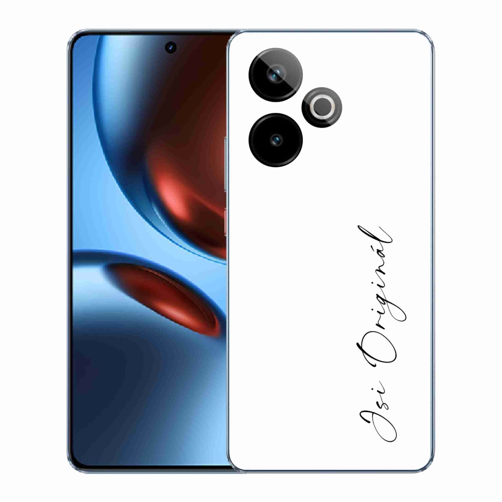 Gelový kryt mmCase na Realme GT 7 5G/GT 7T 5G - jsi originál bílé pozadí