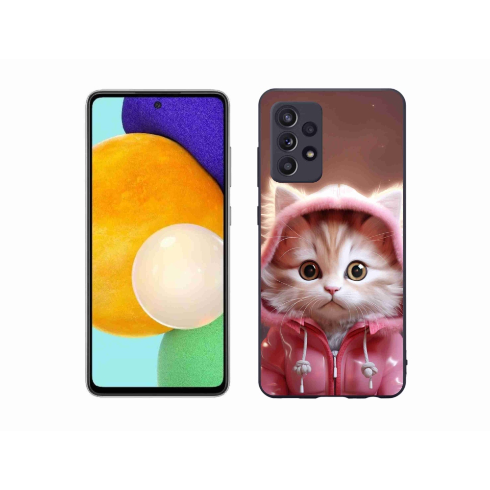 Gelový kryt mmCase na Samsung Galaxy A52s 5G - roztomilé kotě 3