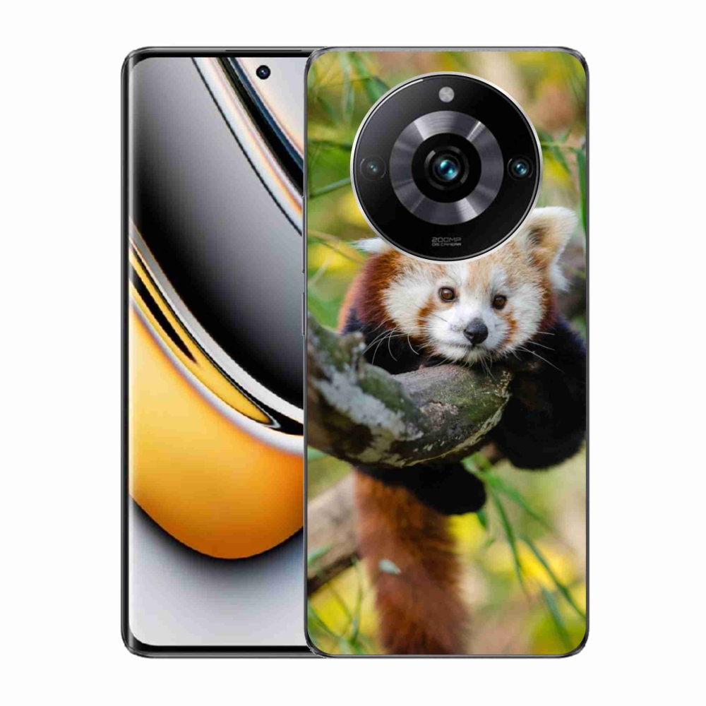 Gelový kryt mmCase na Realme 11 Pro/11 Pro+ - panda červená