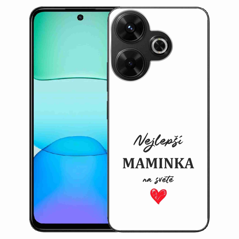 Gelový kryt mmCase na Xiaomi Redmi 13 4G/Poco M6 4G  - nejlepší maminka 1 bílé pozadí