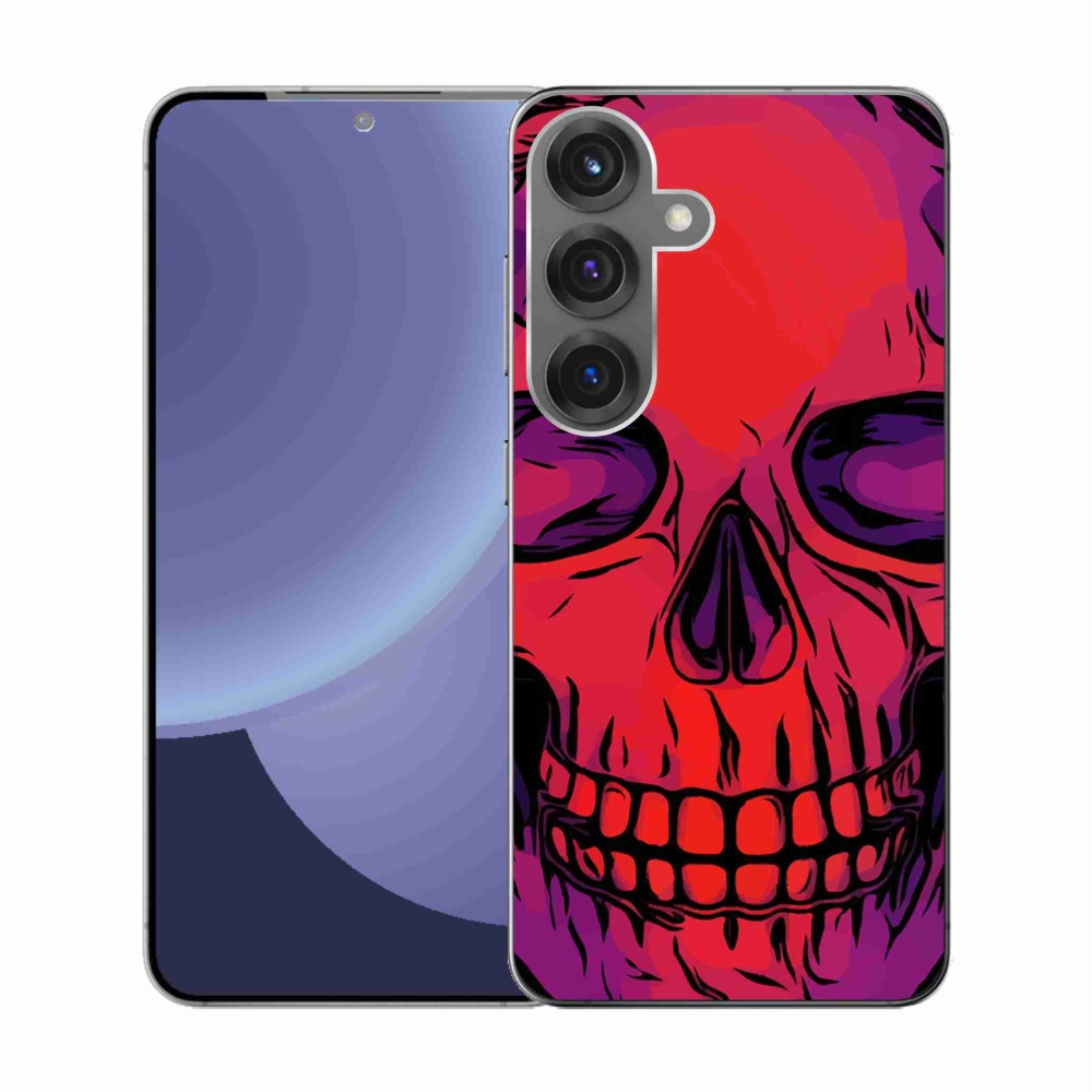 Gelový kryt mmCase na Samsung Galaxy S25 - lebka