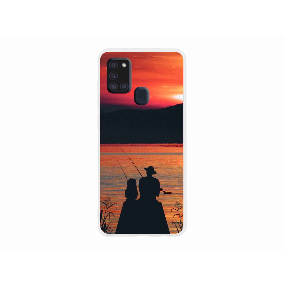 Gelový kryt mmCase na Samsung Galaxy A21s - rybaření 3