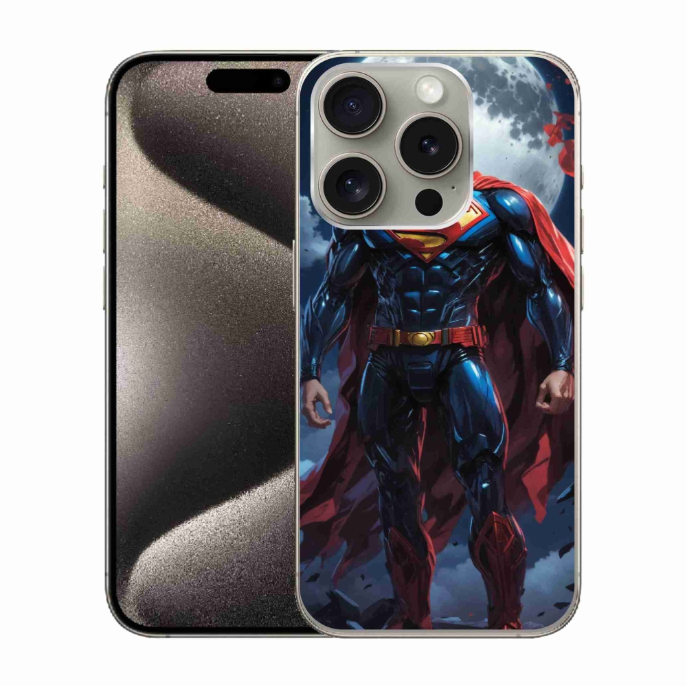 Gelový kryt mmCase na iPhone 15 Pro - superman